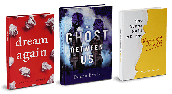 Three book design samples